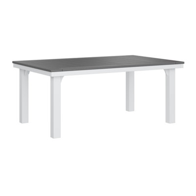 Berlin Gardens Homestead Regular Top With White Base Rectangular Dining Table