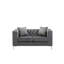 Causeuse en velours gris 63 po-1260412899-1260412908