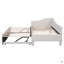 Lit de jour simple tapissier en L rembourré avec lit gigogne-2046945910