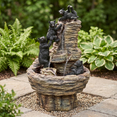 Rocky Mountain Splash Black Bears Fountain