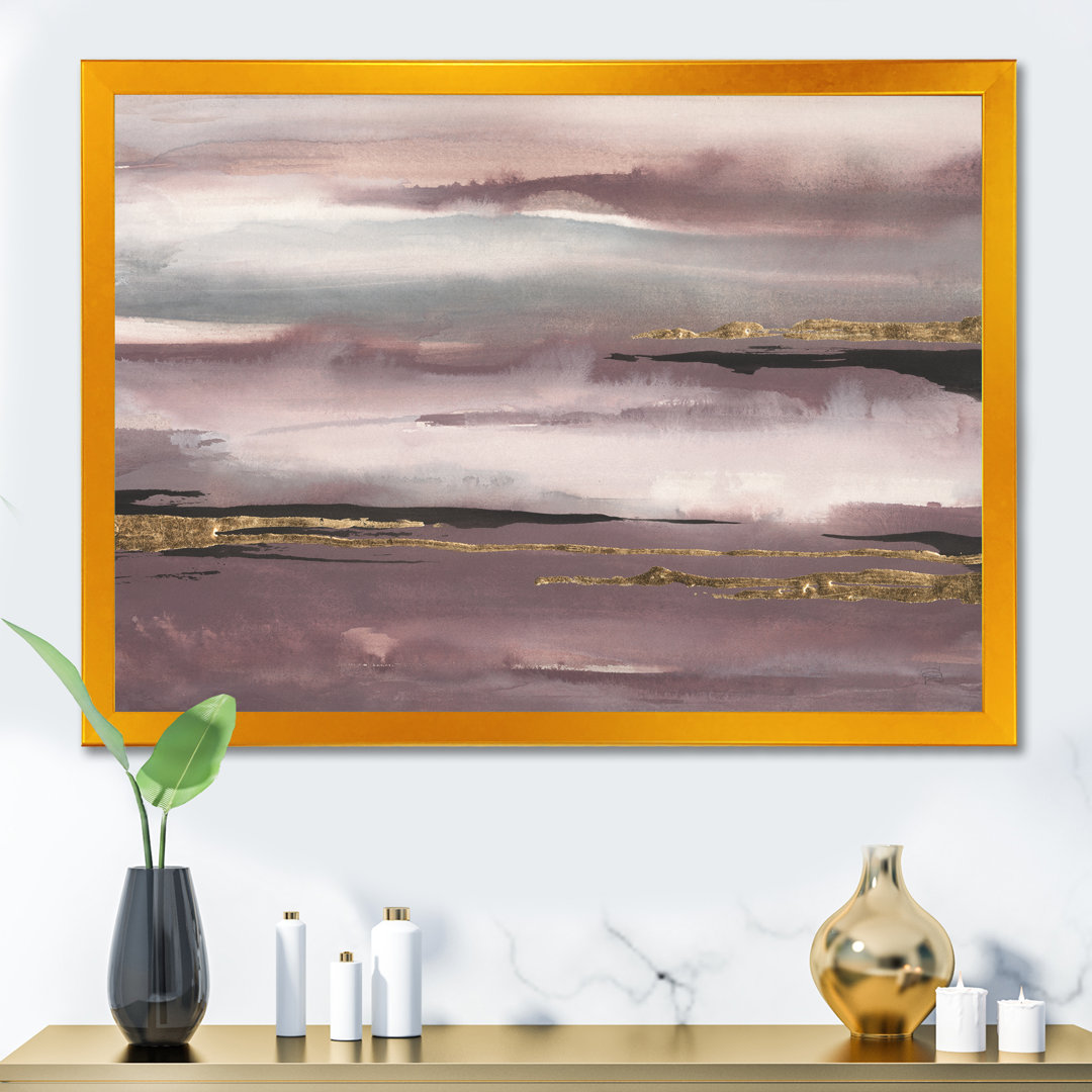 " Purple Glam Storm IV " East Urban Home 