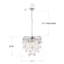 Lampe suspendue cascade de cristal 6 lumières-262585096
