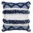 Coastal Fringed Striped Square Throw Pillow Cover-87792183