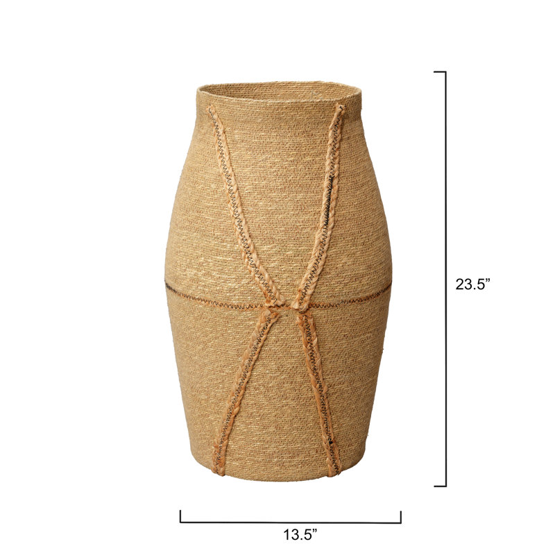 Dragonfly Seagrass Decorative Basket