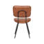 Kaibito 49cm H Genuine Leather Upholstered Metal Side Chair-700385273