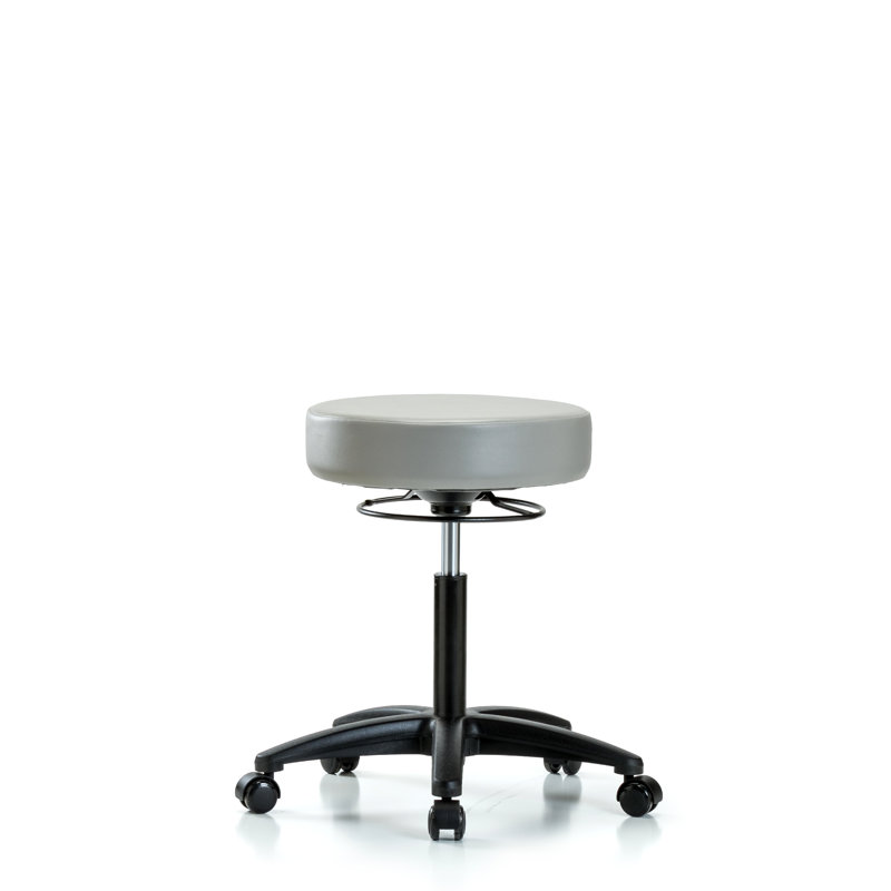Phoebe Adjustable Height Lab Stool, Casters, Dove