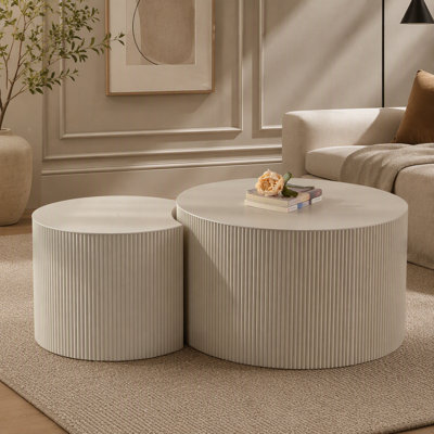 Table basse ronde en bois
