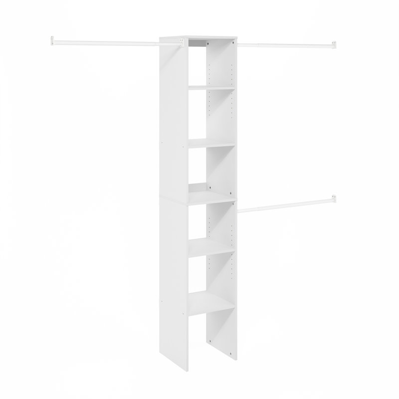 Tour de rangement avec 3 barres de suspension Furinno Fano