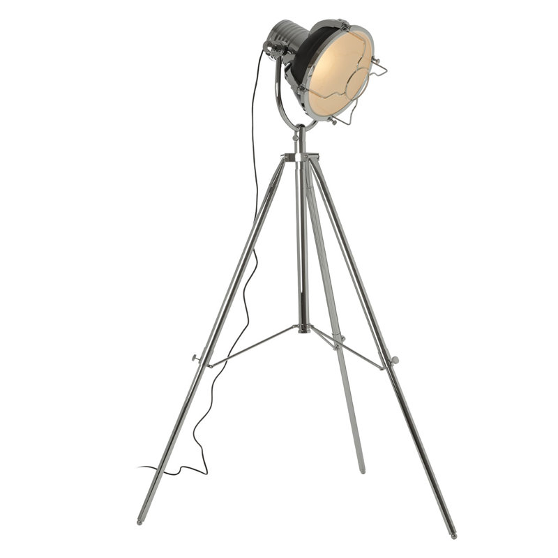 Ochlocknee 188cm Tripod Floor Lamp, Matte Black
