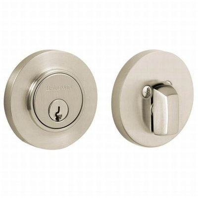 Contemporary Low Profile Single Cylinder Deadbolt