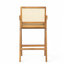 Ensemble de 2 tabourets de bar modernes et minimalistes avec cadre en bois massif-1992411163