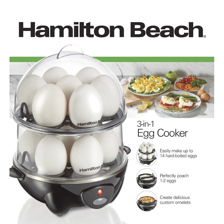 Hamilton Beach 3-in-1 Egg Cooker with 7 Egg Capacity - 9596882