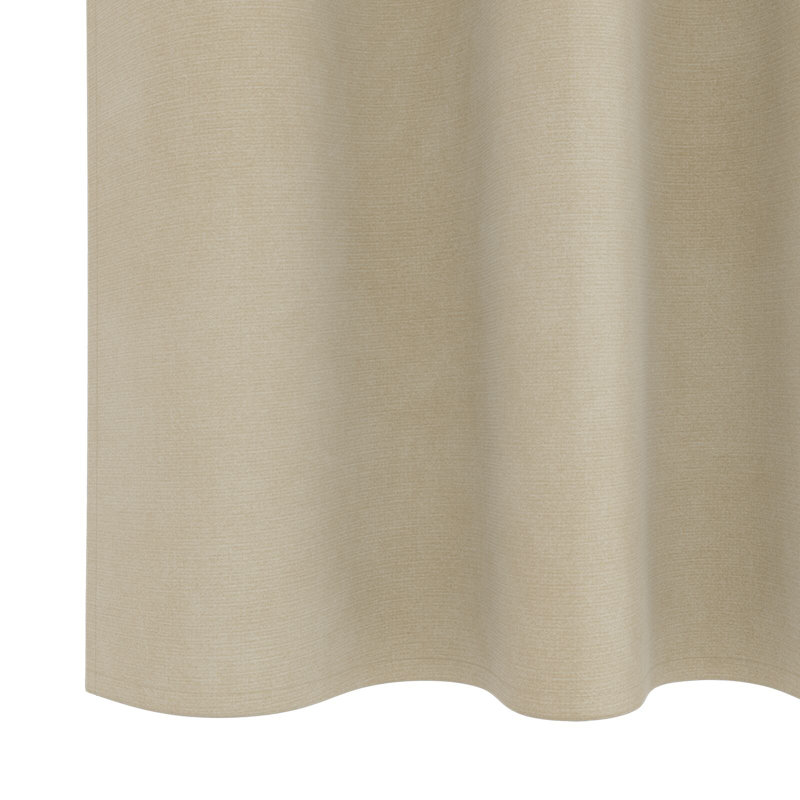 Curtains Polyester 140Cm Sound-Absorbing, 140cm Width x 175cm Drop, Cream
