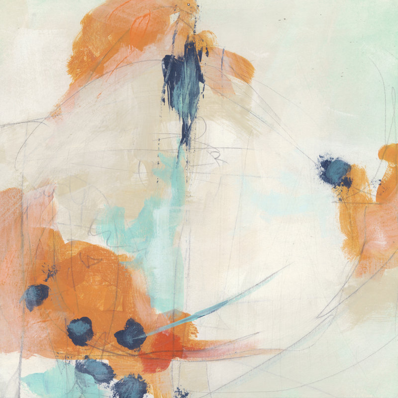 «Plot Point II» par June Erica Vess - peinture sur toile tendue, H 20 po x l 20 po x P 1,25 po