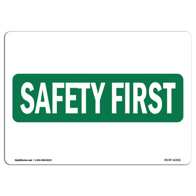 Safety First Sign - Étiquette Ose-16914