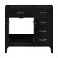 36" Bathroom Vanity Without Sink, Cabinet Base Only, Bathroom Cabinet With Drawers, Solid Frame And MDF Board-405002631
