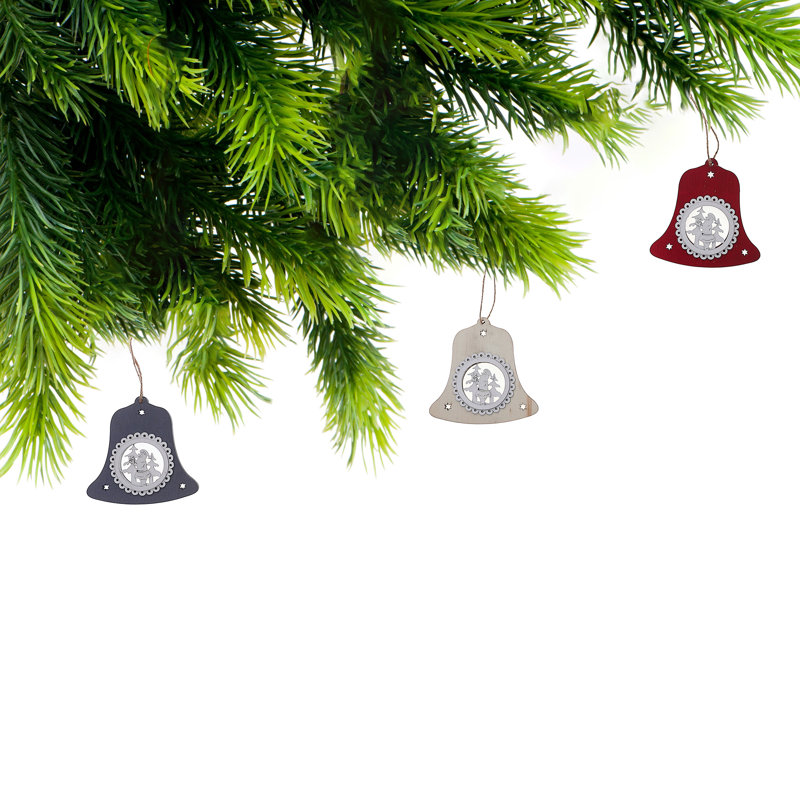 1'' Wood Holiday Shaped Ornament
