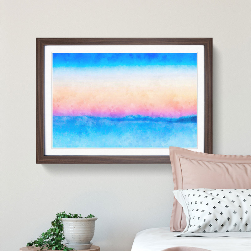 Cold Mountain - Picture Frame Painting Print, Walnut Framed, 45cm H x 63cm W x 2cm D