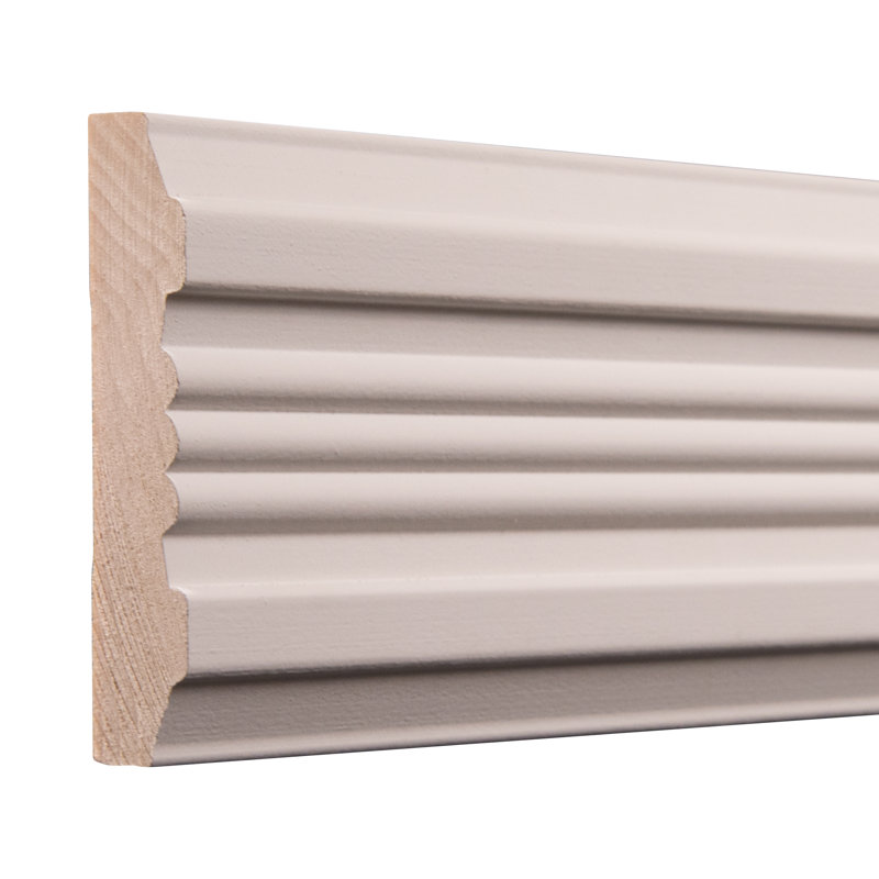 Ornamental Mouldings 3/4 in. x 3 in. x 84 in. White Hardwood Victorian Casing Moulding