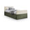 Lit gigogne / rangement en velours Ivy