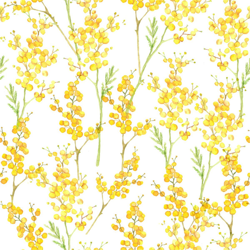 Floral Tile, 125" L x 25" W