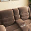 Causeuse inclinable en microfibre Evola