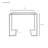Abdelkarim 38'' Glass Top Console Table-346622073