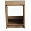 Commode de salle de bain verticale 24 po avec lavabo en céramique blanche et 2 portes d'armoire à fermeture en douceur