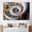 Tourbillon tourbillonnant bleu et bleu - ensemble d'art mural spirales abstraites-823231864-823231871