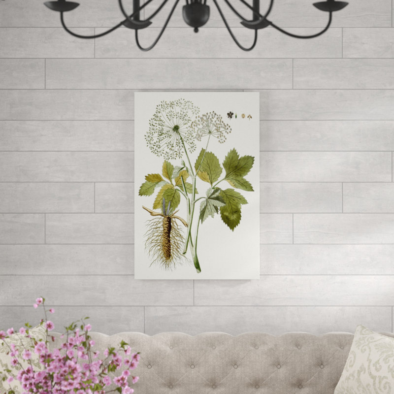 Lacy Leaves IV - Painting Print, 91cm H x 61cm W, Wrapped Canvas