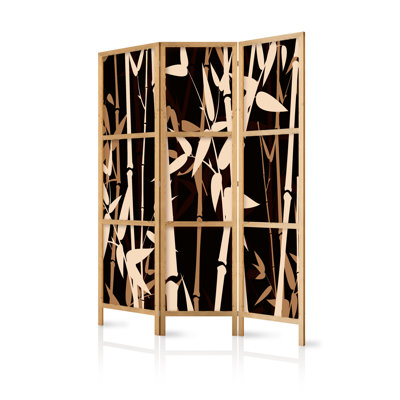 135cm W x 171cm H 3 - Panel Solid Wood Folding Room Divider