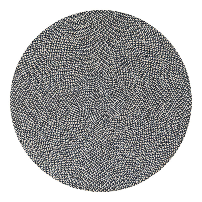Tweed Braided Jute Rug, Round 5'1"
