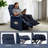 Fabric Upholstered With Recliner Function Sofa With Remote Control,With Power Lift Function Chair, Side Pockets-715298346