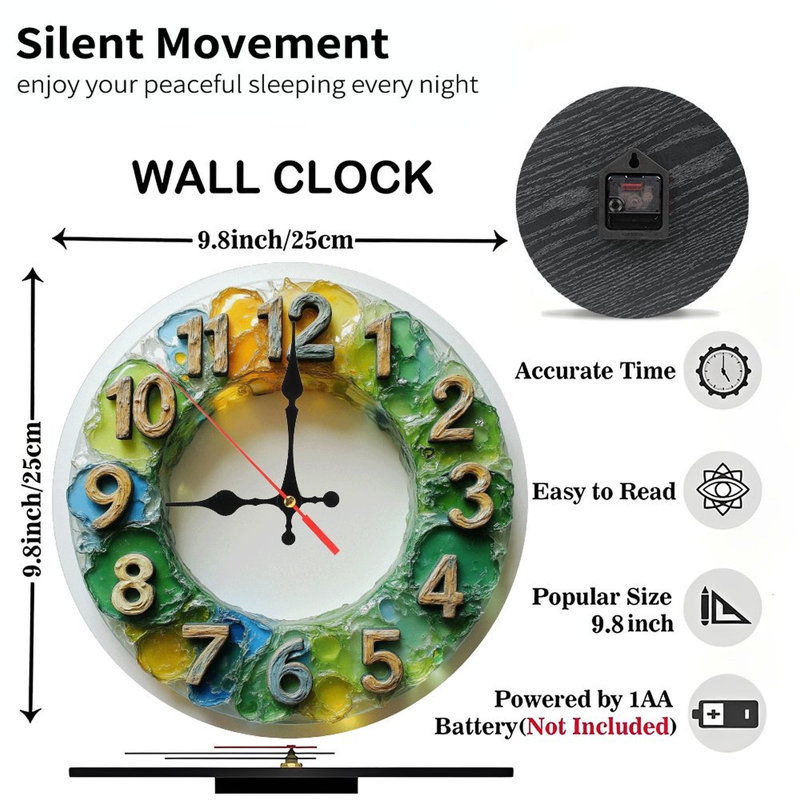 Horloge en résine
