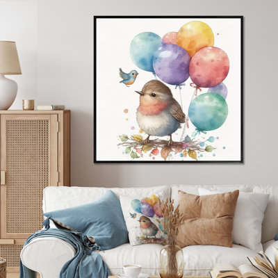 «Nursery Birds Kids Dreams», reproduction sur toile