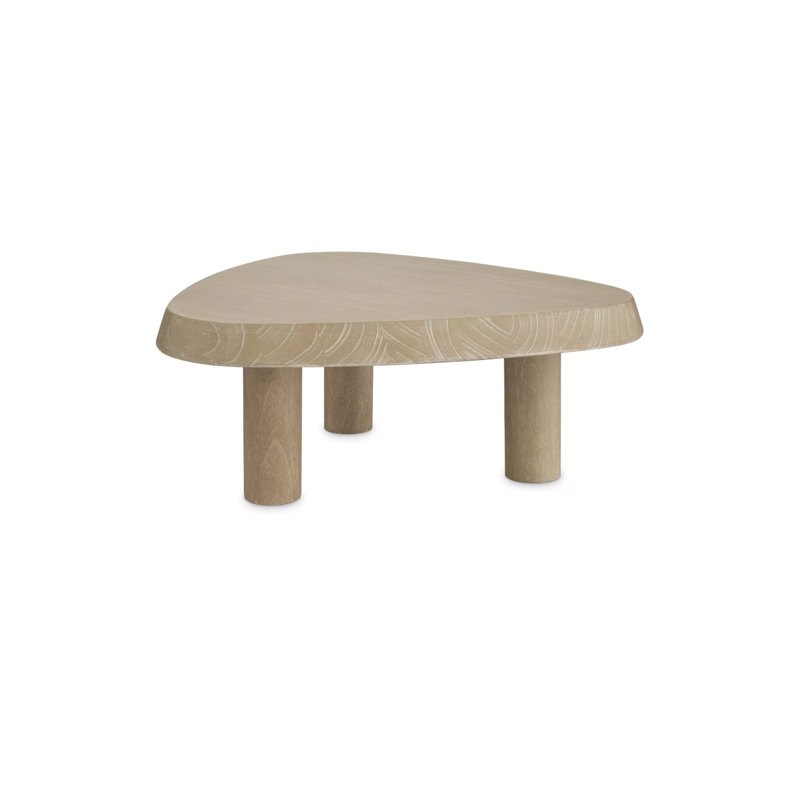 Briel Solid Wood Coffee Table, Brown, 13.78" H x 29" L x 23" W