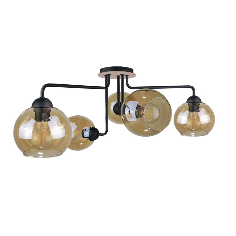 Glass Semi Flush Mount