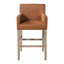 Tabourets de bar 30,5 pouces en tissu et bois d'hévéa amenata (ensemble de 2)-126526537-126526538