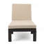 FAUTEUIL PUERTA KD CHAISE, CADRE BRUN FONCÉ AVEC COUSSIN BEIGE
