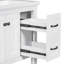 Meuble-lavabo de 30 po sans comptoir, base de meuble seulement, meuble-lavabo avec tiroir multifonctionnel, blanc