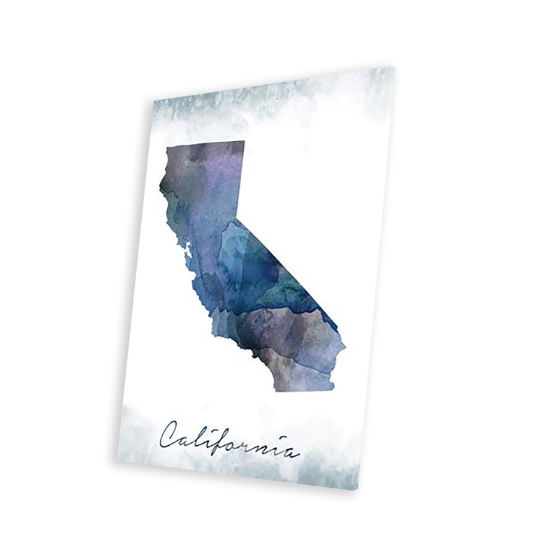 Impression californienne californienne sur verre acrylique, H 24 po x l 16 po x P 0,25 po