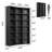 71" Curved Bookshelf,triple Width 6 Tier Bookcase With Storage Cabinet,modern Tall Bookshelf With 18 Open Display Shelves, Floor Standing Book Shelf For Living Room-671059693