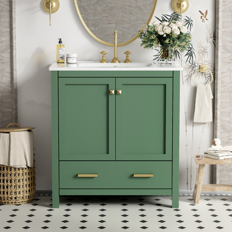 Meuble-lavabo 30 po avec lavabo simple