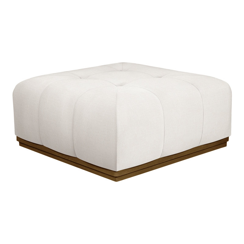 Denison By Thom Filicia Square Ottoman, Kramer Linen, Hampton