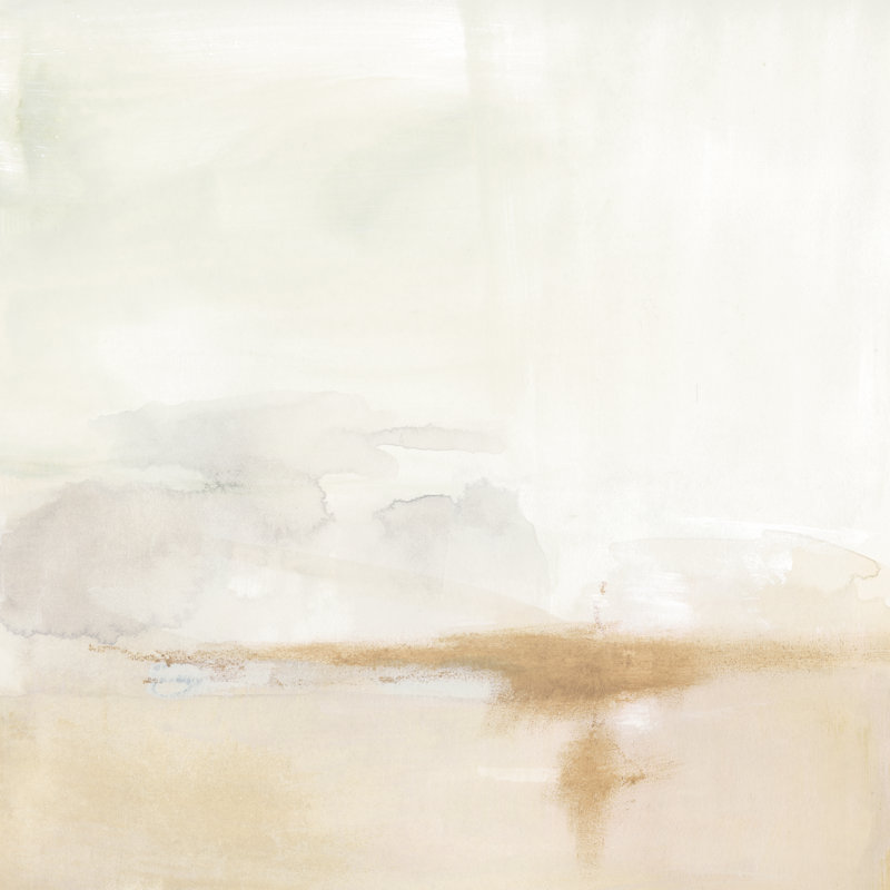 " Smudged Horizon I " by Victoria Barnes Painting Print, 12" H x 12" W