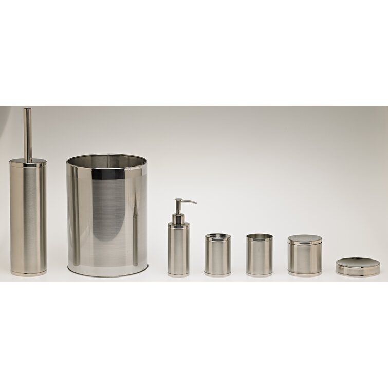 Orren Ellis Braeside Stainless Steel 7 Piece Bathroom Accessory Set &  Reviews