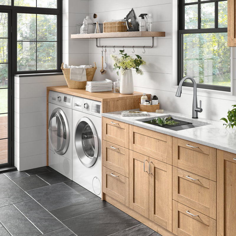 Delta Rivet™ 24" L Workstation Laundry Utility Kitchen Sink Undermount 16 Gauge Stainless Steel Single Bowl
