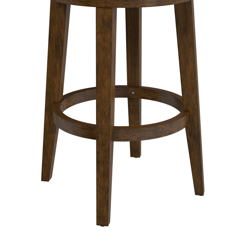 Wendover Upholstered Wood Swivel Stool, Bar Stool (30" Seat Height)