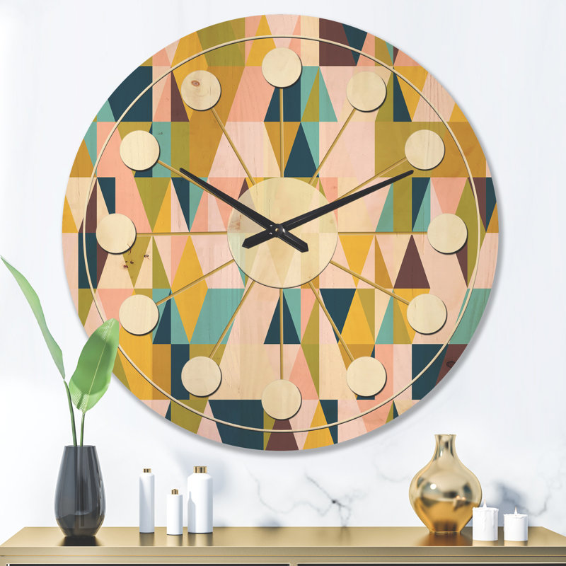 Horloge murale triangulaire I, Très grand