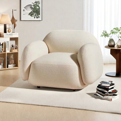 Chaise longue en molleton éponge minimaliste